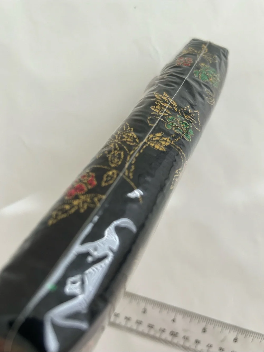 NIP Korean Traditional Quilt Cosmetic Makeup Pouch/Pencil Case Floral  7x2x1 In